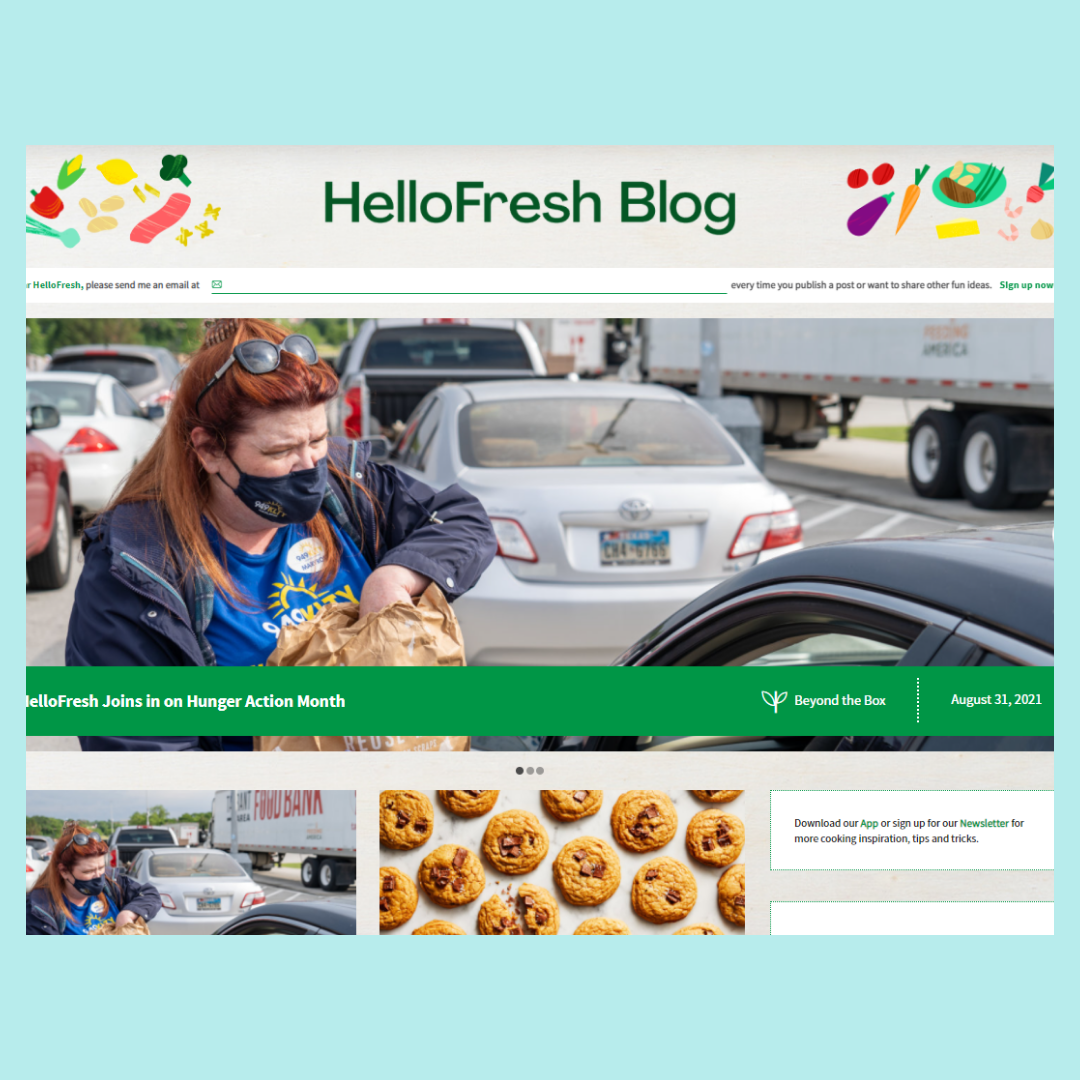 hellofresh blog page
