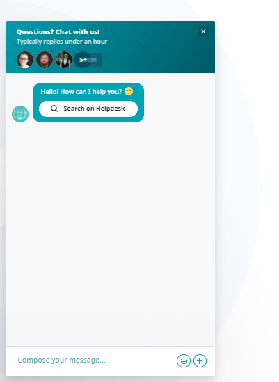 live chat widget