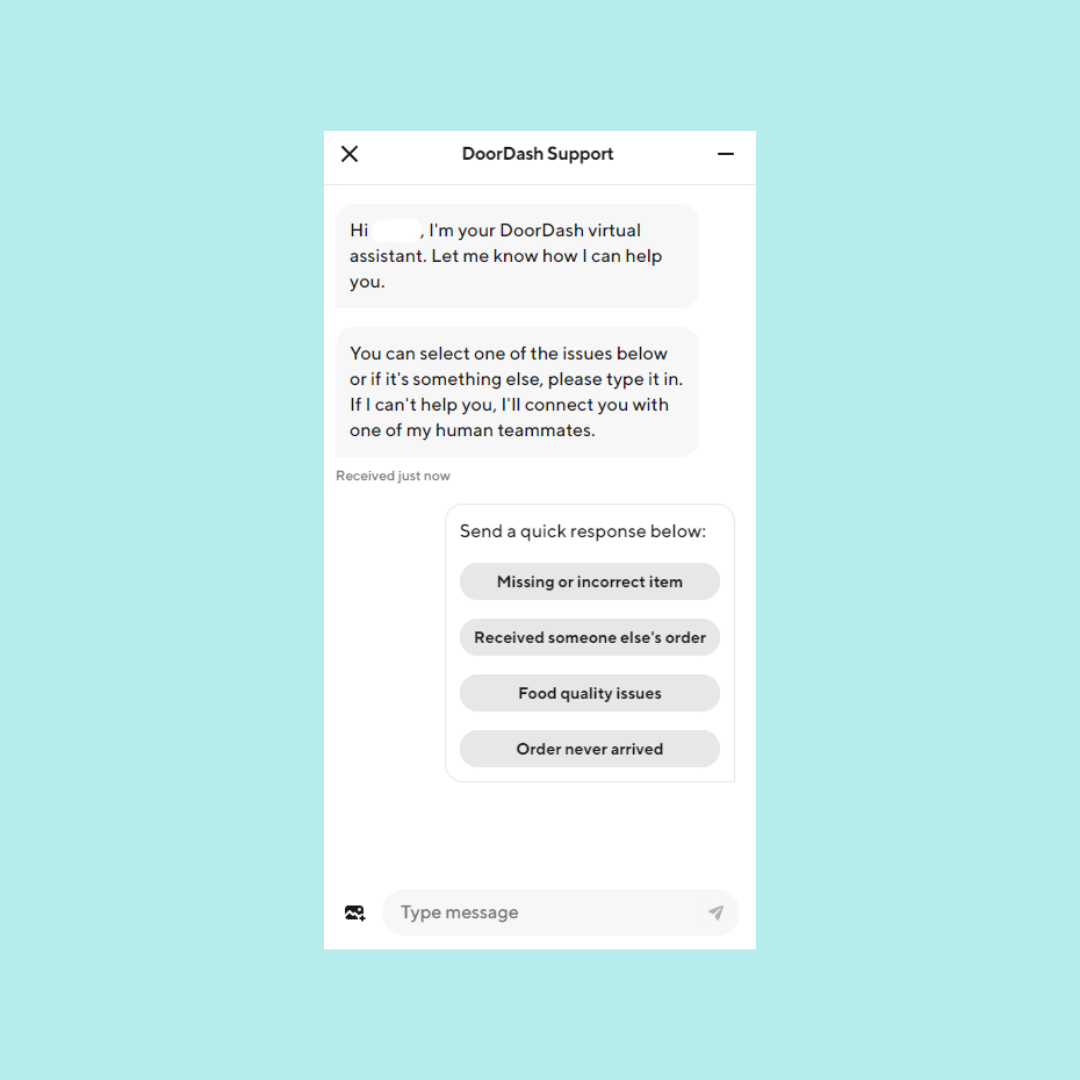 doordash customer support